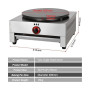 Style1 Professional crêpe Maker Machine pour crêpes, crêpes, gaz, crêpes professionnelles, diamètre 40 cm, avec assiette anti-ad