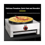 Style1 Professional crêpe Maker Machine pour crêpes, crêpes, gaz, crêpes professionnelles, diamètre 40 cm, avec assiette anti-ad