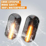 Hacreyatu Indicateur de direction latéral dynamique LED pour N-issan Qashqai J10 Micra C NP300 Navara Pathfinder Terrano III R51