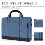 Alfheim 13 Pouces Imperméable Sacoche Ordinateur Portable, 13-13,3 pouces Laptop Housse Coups d'épaule avec Voyage/Business, Com
