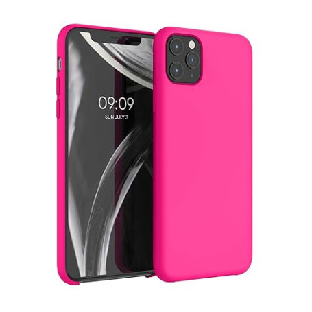 kwmobile Housse Compatible avec Apple iPhone 11 Pro Max Coque - Housse de téléphone Protection Souple en TPU Silicone - Rose Flu