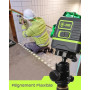 LasGoo Niveau Laser Auto-Nivelant 360°x3, Outil Laser à croix vertes pour Construction et fixation d'Images, Télécommande, Suppo
