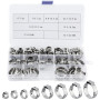 95 Pièces Collier de Serrage Inox, Collier de Serrage Tuyau avec 8 Tailles 6-22,6mm, Colliers deSerrage Métallique, Collier Tuya