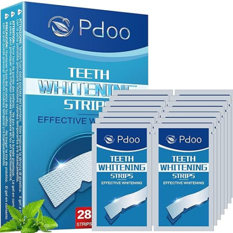 Bande Blanchiment Dentaire 44 Bandes - Blanchiment Dentaire sans Peroxyde - sans Sensibilité à la Douleur - Whitening Strips Eff