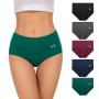 TANSTC Culotte Femme Coton Taille Haute Boxer de Sport Shorts sous-vêtements Extensibles pour Femmes Lot de 5 Sports Doux Bikini