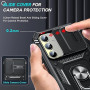 LeYi Coque pour Samsung A35 5G avec Anneau Support, Full Protection de la Caméra en PC Dur Anti-Chut Renforcée Armor Heavy Duty