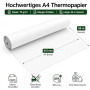 Qibivfo 8 Rouleaux Papier Thermique A4 pour Imprimante Portable, Papier Thermique 7 m x 30 mm Compatible avec Imprimantes Thermi