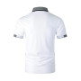 LIUPMWE Polo Homme Manche Courte Coton Casual Golf Couleur de Couture T-Shirt