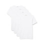 Eminence - Lot de 4 T-Shirts Col Rond pour Homme - Côte Fine 100% Coton Peigné - sans Couture Côté - Tissu Français - Fait en Eu
