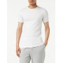 Eminence - Lot de 4 T-Shirts Col Rond pour Homme - Côte Fine 100% Coton Peigné - sans Couture Côté - Tissu Français - Fait en Eu