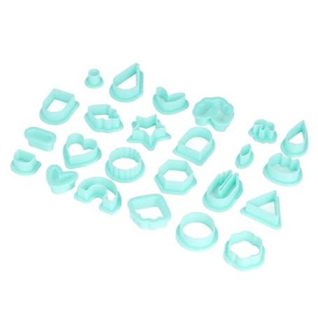 Yctze Ensemble de 24 Emporte-pièces en Pâte Polymère – Différentes Formes pour Boucles d'oreilles, Moules et Travaux Manuels en
