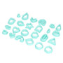 Yctze Ensemble de 24 Emporte-pièces en Pâte Polymère – Différentes Formes pour Boucles d'oreilles, Moules et Travaux Manuels en