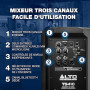 ALTO TS410 Enceinte Active Bluetooth 10" de 2000W avec Mixeur 3 Canaux, Connexion sans Fil, DSP et Appli