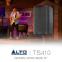 ALTO TS410 Enceinte Active Bluetooth 10" de 2000W avec Mixeur 3 Canaux, Connexion sans Fil, DSP et Appli