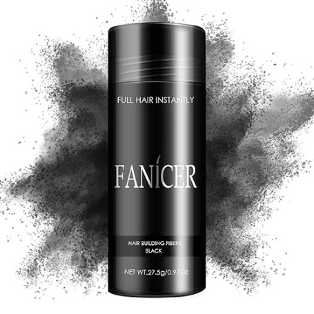 27.5g Poudre densifiante cheveux,Fibres Capillaires Poudre,Fibre capillaire pour cheveux clairsemés,Volume et Épaisseur Instanta
