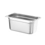 HENDI Bac Gastronorm GN 1/3, Budget Line, résistance thermique -40 °C à 250 °C, compatible four et bain-marie, 5,7L, 325x176x(H)