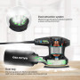 GALAX PRO Ponceuse excentrique filaire 280W, 6 Vitesses, 13000RPM, avec dépoussiéreur et 15 types de papier de verre, Ponceuse o