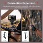 SMALLRIG Support magnétique Double pour DJI Osmo Action 6/Osmo Nano, Adaptateur magnétique Pliable à dégagement Rapide bidirecti