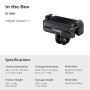 SMALLRIG Support magnétique Double pour DJI Osmo Action 6/Osmo Nano, Adaptateur magnétique Pliable à dégagement Rapide bidirecti