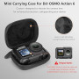 AMAZEAR Étui de Transport pour Accessoires DJI Osmo Action 6(Modèle Cage), Action6 Portable et Compact, étui de Voyage en Cuir R