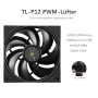 TR-Thermalright Assassin X 120 Digital Noir Refroidisseur de CPU, 4 Caloducs de 6mm,Ventilateur PWM 120mm-2000tr/min, Couvercle