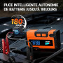 JDMCAR Booster Batterie Voiture 10000A - 14.8V Démarreur Batterie Voiture (jusqu'à10,0L Gaz/9,0L Diesel), Jump Starter avec LED,