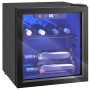 HOMCOM Cave à Vin 12 Bouteilles 36L, Réfrigérateur à Vin et Boissons avec Température Réglable 4-16 °C, Porte Réversible en Verr