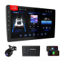 Haudio 9 Pouces Autoradio Bluetooth 2 DIN avec Carplay & Android Auto sans Fil, HD Écran Tactile avec Mirror Link, Navigation GP