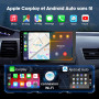 Haudio 9 Pouces Autoradio Bluetooth 2 DIN avec Carplay & Android Auto sans Fil, HD Écran Tactile avec Mirror Link, Navigation GP