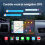 Haudio 9 Pouces Autoradio Bluetooth 2 DIN avec Carplay & Android Auto sans Fil, HD Écran Tactile avec Mirror Link, Navigation GP
