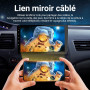 Haudio 9 Pouces Autoradio Bluetooth 2 DIN avec Carplay & Android Auto sans Fil, HD Écran Tactile avec Mirror Link, Navigation GP