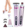 5 en 1 Rapeuse Pieds Électrique Ponceuse Pieds Electrique Râpe Pied Pédicure Rappe Pieds HoneyGlow 9 vitesses réglables 4500tr/m
