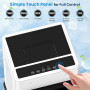Climatiseur Mobile, 12 L Refroidisseur d'Air Évaporatif avec Télécommande, 6 Vitesses et 2 Modes, Minuterie 24H, 4 Boîtes des Gl