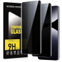 Micnkifo Verre Trempé pour Xiaomi Redmi Note 14 Pro Plus/Pro+ Anti Espion 2 Pièces,Anti-Espion Film de Protection D'écran,Dureté