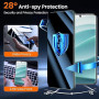Pnakqil Verre Trempé Anti Espion pour Xiaoimi Redmi Note 14 Pro Plus/Note 14 Pro+ 5G Protection Ecran avec Protecteur Objectif C