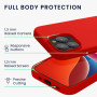 kwmobile Coque pour iPhone 15 Pro Coque - Housse de téléphone Fine en Silicone avec Surface Douce et Anti-Choc - Rouge