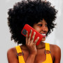 kwmobile Coque pour iPhone 15 Pro Coque - Housse de téléphone Fine en Silicone avec Surface Douce et Anti-Choc - Rouge