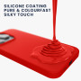 kwmobile Coque pour iPhone 15 Pro Coque - Housse de téléphone Fine en Silicone avec Surface Douce et Anti-Choc - Rouge