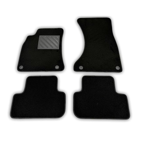 Tapis de Sol pour A4 B8 2008-2015 et A5 8TA Sportback 2009-2016 Tapis de Voiture sur Mesure, antidérapants, Talonnette en Caoutc