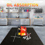 YUJUVI tapis de récupération d'huile robuste, 91 x 152 cm, pour moto, établi, sol de garage, protection polyvalente