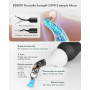 Otoscope Numérique HD 1920P pour Nettoyage d'Oreille, avec Caméra Flexible et Pince - Nettoyeur d'Oreille avec Caméra pour Exame