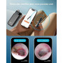 Otoscope Numérique HD 1920P pour Nettoyage d'Oreille, avec Caméra Flexible et Pince - Nettoyeur d'Oreille avec Caméra pour Exame