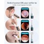 Otoscope Numérique HD 1920P pour Nettoyage d'Oreille, avec Caméra Flexible et Pince - Nettoyeur d'Oreille avec Caméra pour Exame
