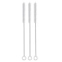 Lot de 3 brosses à Paille 23 cm - Brosse de Nettoyage pour Paille - Brosse pour Tuyau de Lait - pour Machine à café Automatique