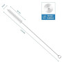 Lot de 3 brosses à Paille 23 cm - Brosse de Nettoyage pour Paille - Brosse pour Tuyau de Lait - pour Machine à café Automatique