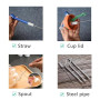 Lot de 3 brosses à Paille 23 cm - Brosse de Nettoyage pour Paille - Brosse pour Tuyau de Lait - pour Machine à café Automatique