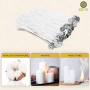 CZ Store®-✮Marque Française✮-Mèche Bougie-✮✮Garantie A Vie✮✮-Mèche pour Bougie 10 CM|Lot de 50 PCS| Meche Bougie Naturelle Coton