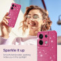 Eherui Coque pour Xiaomi Redmi Note 13 Pro 5G / Poco X6 Glitter, Silicone Paillette Anti-Traces de Doigts, Anti-Chocs,Protection