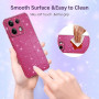 Eherui Coque pour Xiaomi Redmi Note 13 Pro 5G / Poco X6 Glitter, Silicone Paillette Anti-Traces de Doigts, Anti-Chocs,Protection