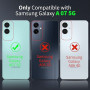 Tentoki 3 en 1 Coque et Verre Trempé pour Samsung Galaxy A07, [Coussin d'air Intégré] Anti-Jaunissement Souple TPU Bumper Coque